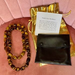 TIGER’S EYE BEADED NECKLACE